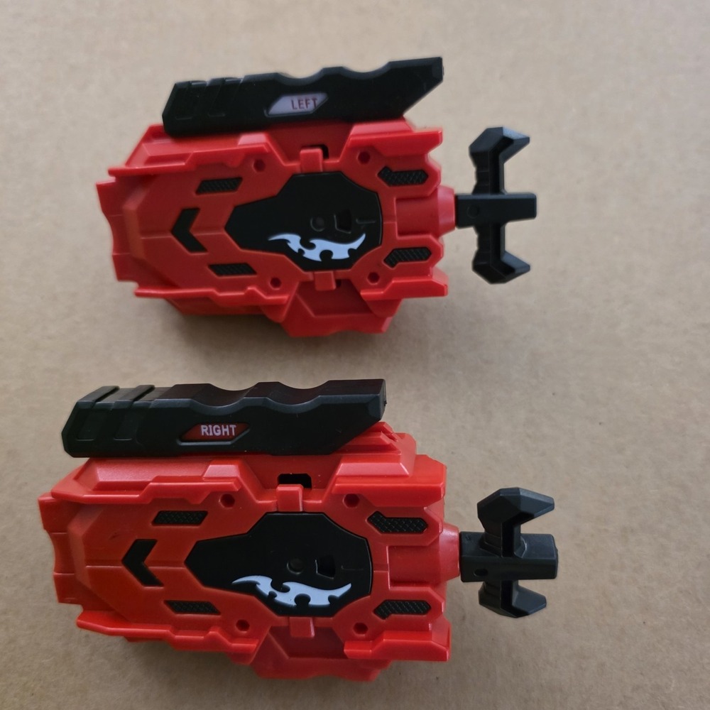 Beyblade Burst B-88 Bey Launcher Grip - Red & Black Lot Of 2